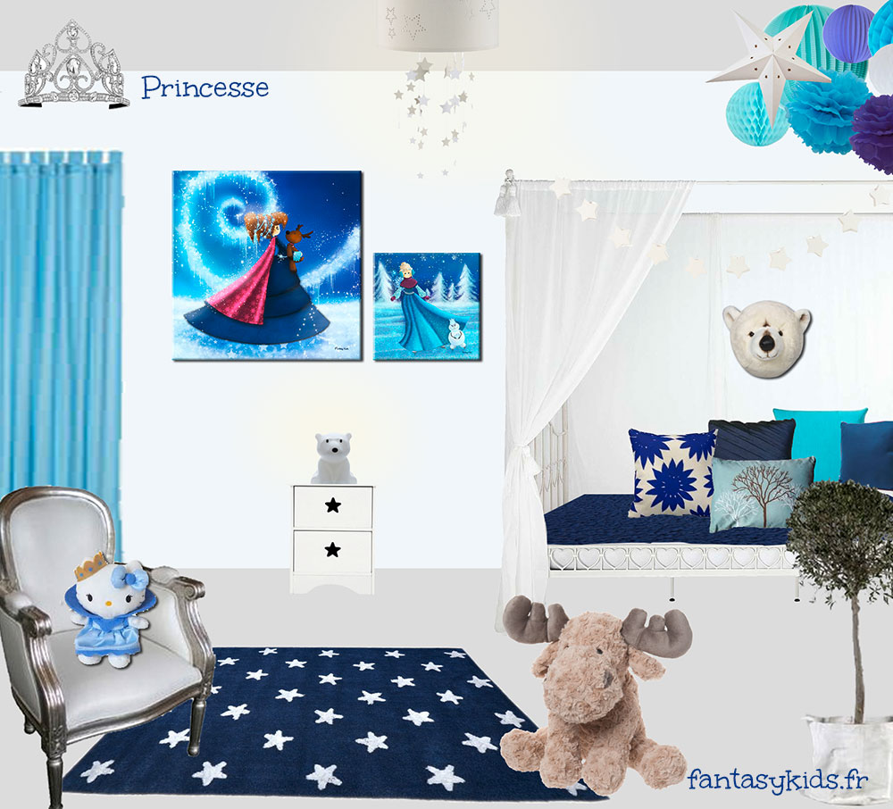 deco de chambre reine des neiges