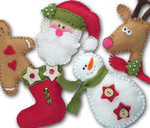 deco de noel a faire soi meme en feutrine