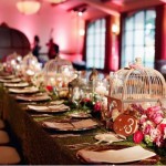 deco de table cage oiseaux