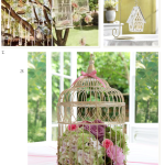 deco de table cage oiseaux