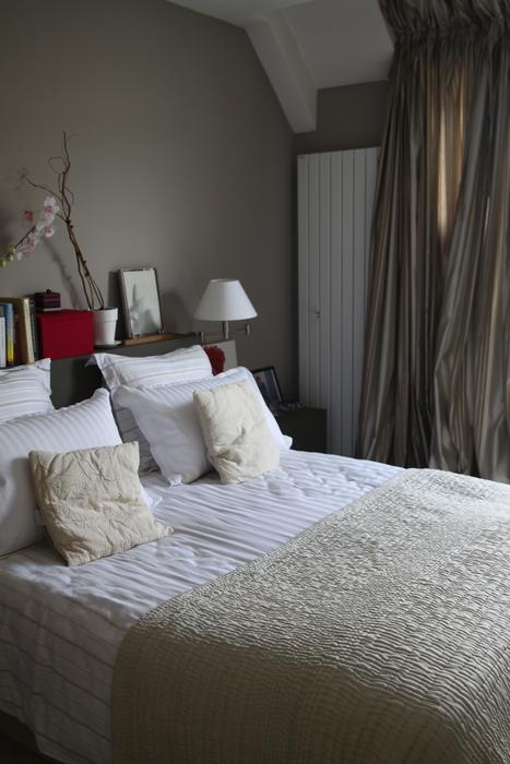decoration chambre beige et blanc