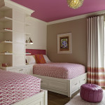 decoration chambre rose et beige