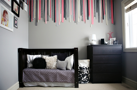 decoration chambre rose et gris