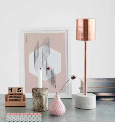 decoration chambre rose gold