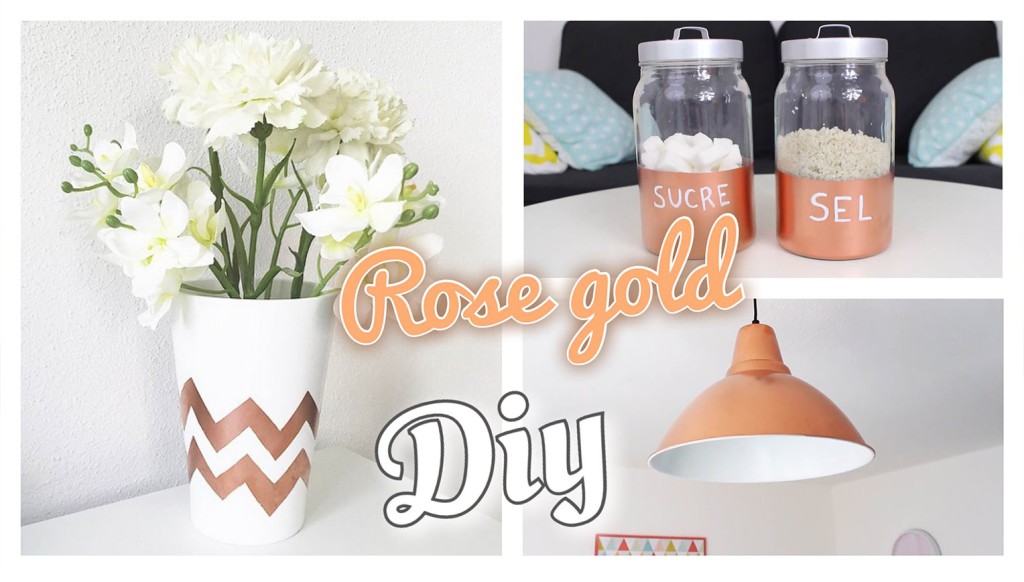decoration chambre rose gold