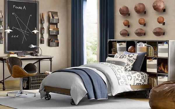 decoration chambre rugby