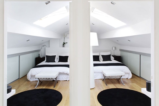 decoration chambres sous combles