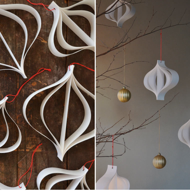 fabriquer deco de noel en papier