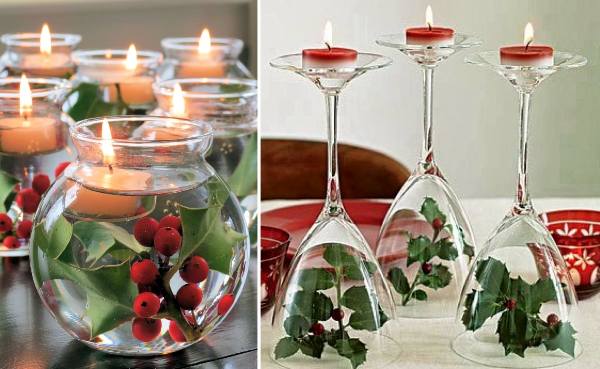 fabriquer deco de table pour noel
