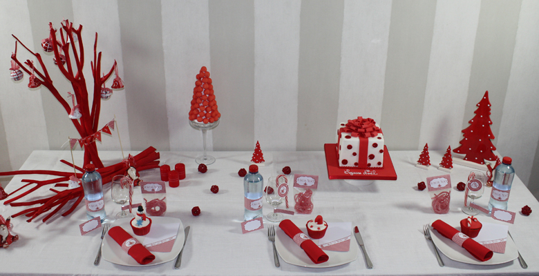 fabriquer deco de table pour noel