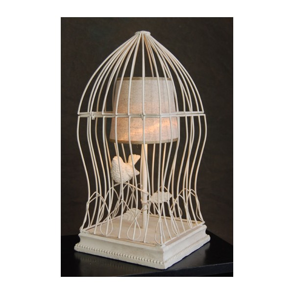 lampe cage oiseaux deco