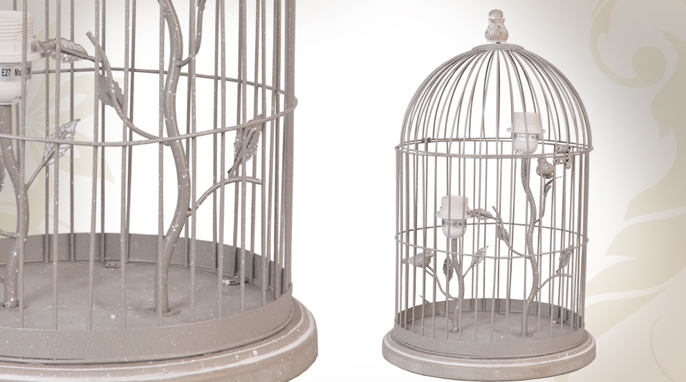 lampe cage oiseaux deco