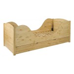 lit junior bois naturel