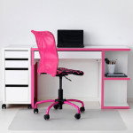 bureau pour fille rose