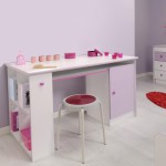 bureau pour fille rose