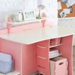 bureau pour fille rose