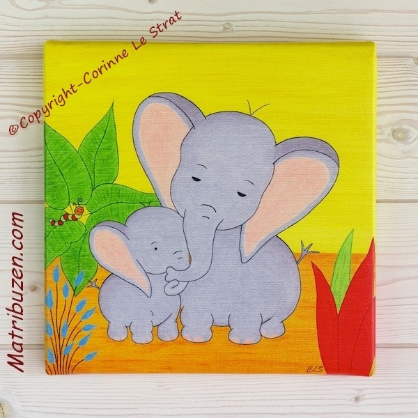 cadre chambre bebe jungle