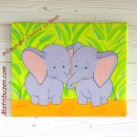 cadre chambre bebe jungle