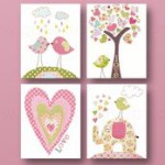 cadre toile chambre bebe
