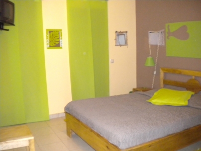 chambre deco vert anis