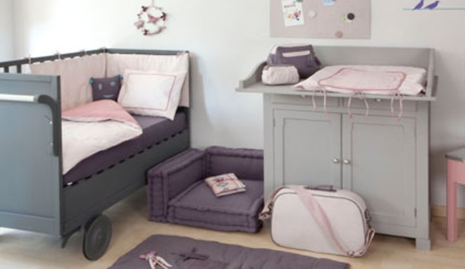 deco chambre bebe gris et taupe