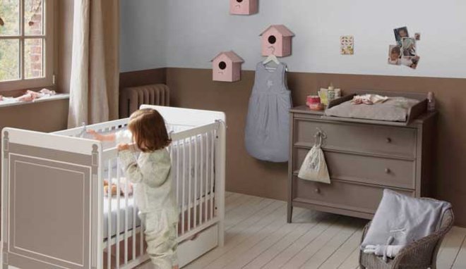 deco chambre bebe gris et taupe
