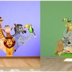 deco chambre bebe savane jungle