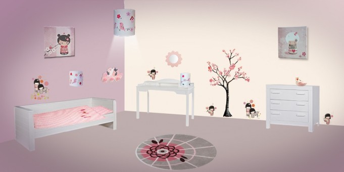 deco chambre fille japonaise