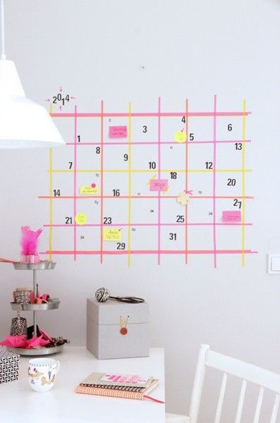 deco chambre fille masking tape