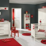 deco chambre garcon rouge et gris
