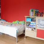 deco chambre garcon rouge et gris