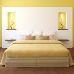 decoration chambre jaune et marron