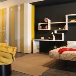 decoration chambre jaune et marron