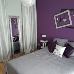 decoration chambre mauve