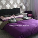 decoration chambre mauve