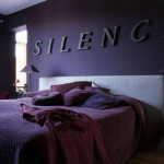 decoration chambre mauve