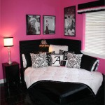 decoration chambre rose et noir