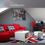 decoration chambre union jack