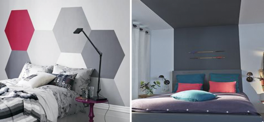 decoration tete de lit peinture