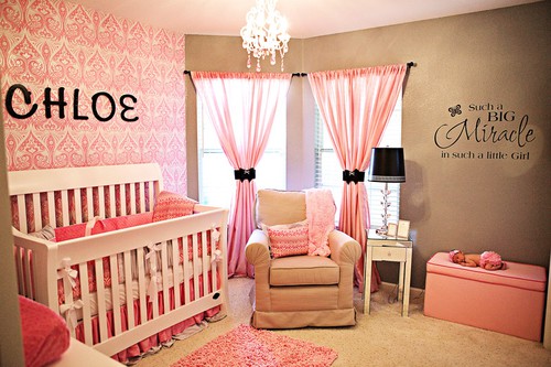 idee deco chambre bebe fille rose - visuel #8