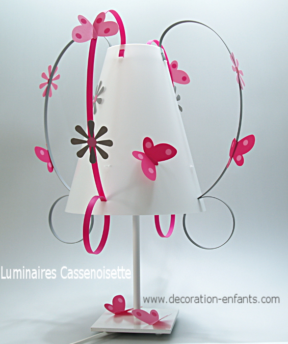 lampe rose bebe