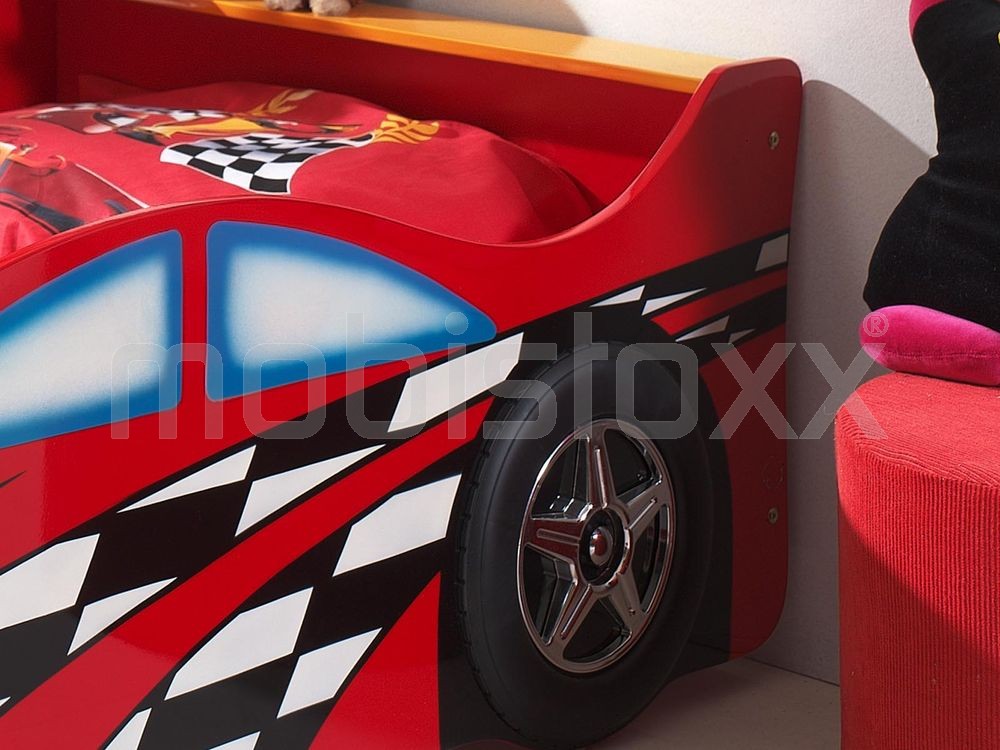 lit junior sleep car rouge