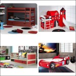 lit junior sleep car rouge