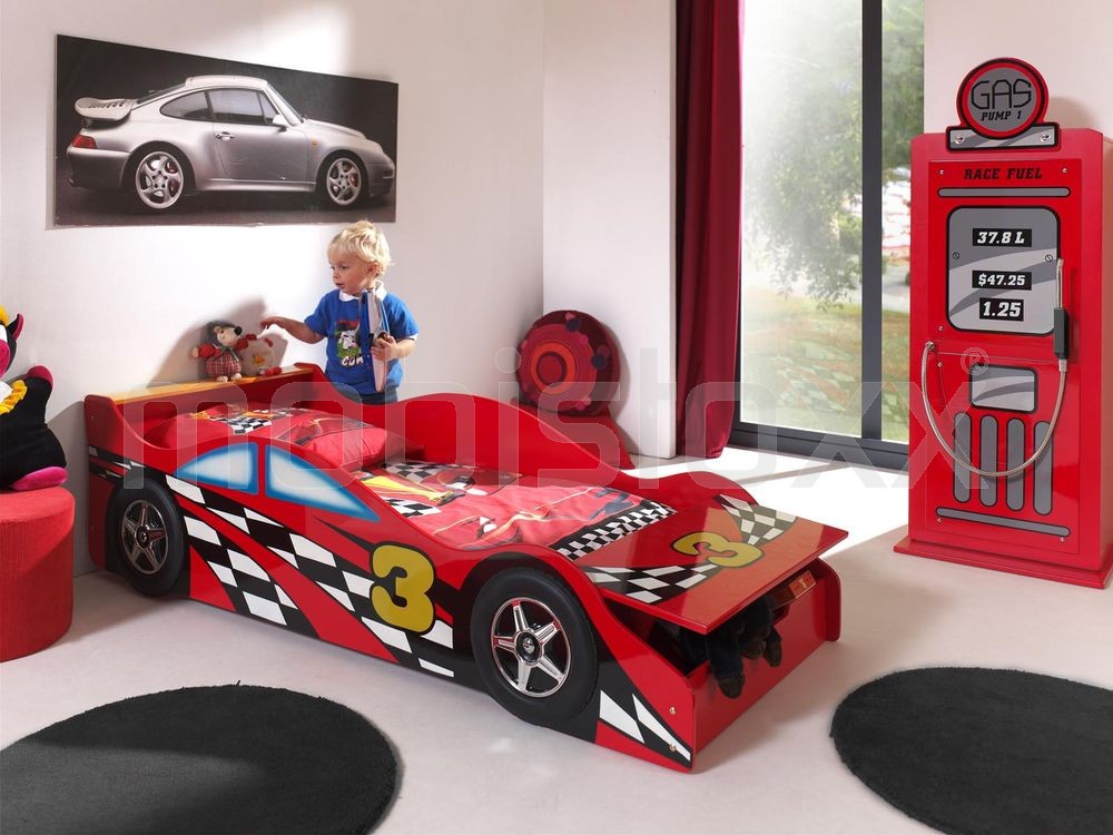 lit junior sleep car rouge