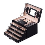 boite a bijoux 5 plateaux 4 tiroirs jbc001