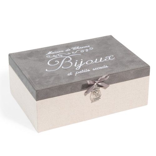 boite a bijoux grise cynthia