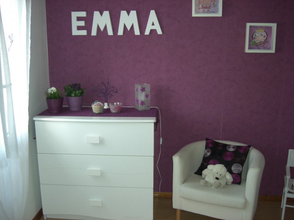 deco chambre bebe mauve
