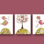 deco chambre bebe theme oiseaux