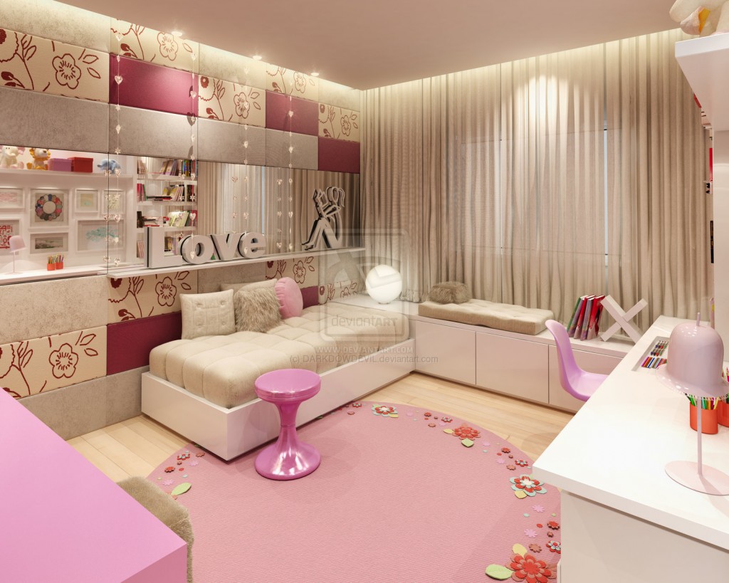 deco chambre fille girly