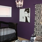 deco chambre fille mauve et gris